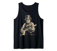 Winston Churchill Zombie Tocando Guitarra Británica Inglaterra Alt Camiseta sin Mangas