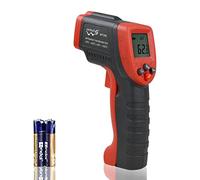 Wintact Termómetro de temperatura infrarroja para cocinar -58~788 ℉ ~ (-50~420 ℃ ~) con alarma de temperatura alta y baja y emisividad ajustable MAX MIN DIF AVG, pistola de temperatura láser IR
