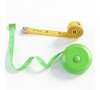 WINTAPE Cinta Métrica Corporal Suave, de Costura, Tela, Doble Cara Retráctil Verde 150 cm (2 Unidades)