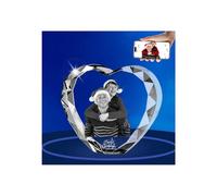 Wintarn Foto personalizada en cristal 3D, regalos con mis propias fotos, decoración de mesa de Navidad, conmemorativa, aniversario, cumpleaños, boda, regalos para parejas