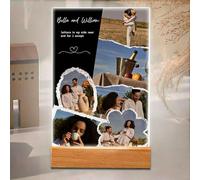Wintarn Luz nocturna personalizada con placa acrílica fotográfica, regalo de Navidad para el Día de la Madre para pareja, regalo único del día de San Valentín para ella, regalos conmemorativos