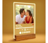 Wintarn Placa acrílica de canción personalizada, regalo de última hora para novio, regalos de Navidad para ella, regalos de Acción de Gracias