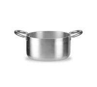 Wintem Cacerola alta de aluminio con dos asas de acero inoxidable 32 cm - Ecofriendly y resistente al calor hasta 300 °C - Compatible con placas de inducción, vitrocerámica, gas y eléctrico