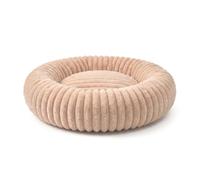 Wintem - Caseta para Perro Interior Donut antiestrés, Suave y Lavable, con Fondo Antideslizante, diseño Envolvente para relajación Profunda, Ideal para el Descanso Diario de Perros y Gatos (Beige, XL