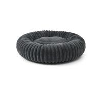Wintem - Caseta para Perro Interior Donut antiestrés, Suave y Lavable, con Fondo Antideslizante, diseño Envolvente para relajación Profunda, Ideal para el Descanso Diario de Perros y Gatos (Gris