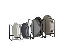 Wintem - Escurreplatos de Apoyo Vertical de Metal, Juego de 4 Piezas de Doble tamaño, para Cocina y Fregadero, Ahorra Espacio para Platos, Tablas y bandejas