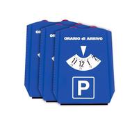 Wintem Juego de 3 raspadores de Hielo 2 en 1 de Tres Lados con Disco horario para Coche 12 x 15,5 cm - Cristales impecables y Seguros - Disco horario Integrado - Material Resistente a temperaturas