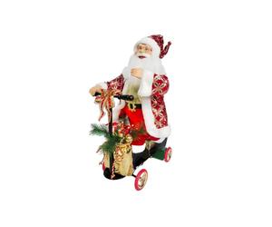 Wintem Papá Noel con Scooter Animado en Movimiento - Ideal para Hacer Que tu casa Sea acogedora Durante Las Fiestas navideñas, con Luces LED Brillantes y diseño Artesanal - 70 x 25 x 45 cm