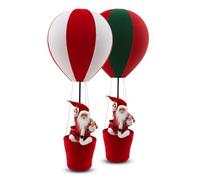 Wintem - Papá Noel en Globo aerostático con árbol Decorativo, decoración de escenografía para el hogar y Tiendas, decoración navideña Original, Listo para Usar