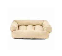 Wintem - Sofá 4XL Beige para Perros Suave con Bordes elevados, caseta Interior antiestrés para Perros y Gatos, Soporte para Cabeza y Cuello, Uso Diario, diseño Elegante y Lavable