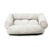 Wintem - Sofá 4XL Gris Claro para Perros Suave con Bordes elevados, caseta Interior antiestrés para Perros y Gatos, Soporte para Cabeza y Cuello, Uso Diario, diseño Elegante y Lavable