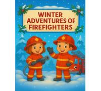 Winter Adventures of Firefighters - Christmas Coloring Book for Kids