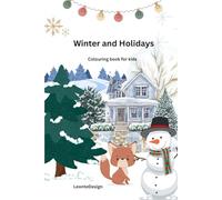 Winter and Holidays: Coloring book for kids