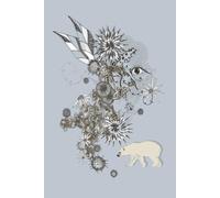 Winter Bear Journal: A mindful winter polar bear notebook for reflection, gratitude, and emotional self-care during the quiet season