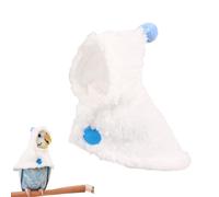 Winter Bird Costume for Parrots, Parrot Warm Cloak for Mynah Cockatiels, Plush Cosplay Bird Outfit, Cute Accessories for Photo Shoots, Soft Bird Clothing for Small and Medium-Sized Pet Birds, Warm Win