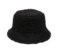 Winter Bucket Hats Damen Outdoor Warmer Sonnenhut weicher Samt Fisherman Cap Lady Panamá Female Damenhut Elegant Winter, Negro , M