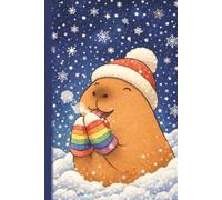 Winter Capybara in snow Notebook: A Cozy Winter journal Perfect for Cold Days and Happy Thoughts, Cute Blank pages for Writing, Doodling, School Notes & Creative Ideas, for Kids, Teens & Adults