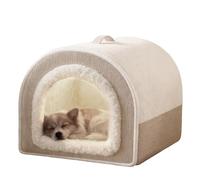 Winter Cat Mat,Warm Plush Enclosed Dome,Indoor Cat Mat for Winter - for Small Medium Breeds Kitten Puppy Living Room Bedroom Garage
