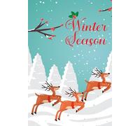 Winter Christmas Deer Journal - Cozy Holiday Writing Notebook with 120 Lined Pages for Girls and Women, Paperback