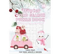 Winter Christmas Word Search Puzzle Book LARGE Print for Teens, Adults & Seniors: Christmas Word Search for Seniors Dementia Activities Improve Memory ... Holiday Season Word Search Book Teen Puzzles