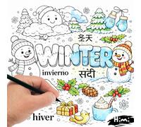Winter Coloring Book for Seniors: 40 winter-themed designs in various levels of difficulty to color: With large areas and clear lines - ideal for people with motor impairments