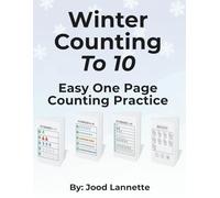 Winter Counting to 10 Workbook for Preschool and Kindergarten