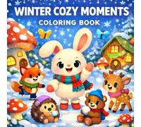Winter Cozy Moments Coloring Book: Relaxing and Cute Winter Scenes to Color