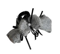 Winter Crochet Hair Styling Accessory Claw Clip/Hairband Strong Hold Breathable Hair Claw Women Office Party Essential Crochet Hairband with Pearls