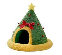 Winter Dog Bed Christmas | Warm Cat Cave & Nest for Dogs | Festive Dog Tent | Dog Bed Cushion | Cozy Holiday Pet Comfort | Extreme Warmth Holiday Pet Decor