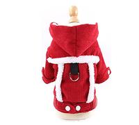 Winter Dog Coat Jacket French Bulldog Warm Pet Clothes Puppy Chihuahua Clothes for Small Meduim Large Dogs Vest Reversible (Red XXL Code)