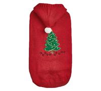Winter Dog Knitwear, Dog Sweater with Hat, Christmas Tree Dog Knitwear, Cozy Dog Winter Sweater, Festive Holiday Knitwear with Hat and Christmas Tree Pattern for Medium and Large Pets