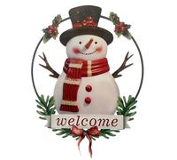 Winter Door Decoration, Christmas Wreath Alternative, Indoor Outdoor Decor, Holiday Front Door Sign, Festive Metal Art, Rustic Winter Decor, Hangable Christmas Decoration