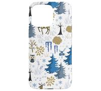 Winter Forest Christmas Holidays Snow Season Owl Reindeer Carcasa para iPhone 15 Pro MAX