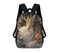 Winter Forest Friends Mochilas De 17 Pulgadas Para Niños, Mochilas Escolares Impresas En 3D Para Estudiantes De Primaria Y Secundaria, Para Niños Y Niñas.