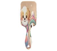 Winter Friends - Peine para el cabello 3D, peines antiestáticos para mujer, accesorios para mujer