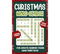 Winter Gifts For Seniors: Christmas Word Search For Adults Large Print: 1500+ Words To Find, Fun Relaxing Puzzles, Presents For Women & Men (Teens Stocking Stuffer Boys, Girls)