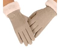 Winter Gloves Women - Touchscreen Thermal Gloves | Outdoor Work Shoveling Snow, Cashmere Lining with Anti-Slip Grip, Stretch Fit, Lightweight Warm Protection for Cycling Hiking Camping Walking Travel