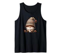 Winter GNOME In Knitted Sweater with Hot Cocoa Mugs For Fall Camiseta sin Mangas
