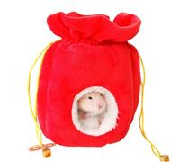 Winter Hamster House, Soft Warm Small Animals Habitats Nest, Plush House with Cute Interior, Cute Hamster Cave, Hedgehog Ferret Mouse Chinchilla Bunny Small Pet, for Indoor Comfort and Warmth