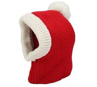 Winter Hat Red Pet Christmas Histón de Punto cálido Cozy Small Medium Dogs Cats (L)