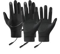 Winter Heated Gloves for Men - Rechargeable Battery Heated Gloves for Winter Cold Weather Skiing Cycling (2Pcs-A)