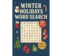 Winter Holiday Word Search Puzzle Book: Word Searches with Easy to Read Print about Holidays, Winter, Christmas and More | 6x9 inches, 110 pages | 50+ ... Gift for Vacations, Holidays and Free Times