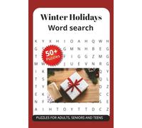 Winter Holidays Word Search Puzzle Book: Easy to Read Print about Winter Holidays, Relax Holiday on Winter, vacation relaxing puzzles on winter days