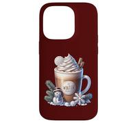 Winter Hot Cocoa Xmas Mug For Women Who Loves Coffee Latte Carcasa para iPhone 14 Pro