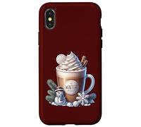 Winter Hot Cocoa Xmas Mug For Women Who Loves Coffee Latte Carcasa para iPhone X/XS
