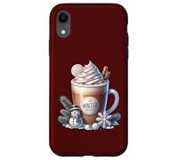 Winter Hot Cocoa Xmas Mug For Women Who Loves Coffee Latte Carcasa para iPhone XR