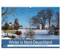 Winter in Nord-Deutschland (Wandkalender 2026 DIN A2 quer), CALVENDO Monatskalender: Schnee bis zu 40 cm und herrlichster Sonnenschein bieten diesem Winterkalender seine Motive