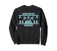 Winter is Coming Retro Vintage Funny Christmas Christmas Costume Sudadera