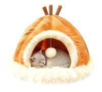 Winter Katzenbett - Warme Plüsch Abnehmbar Waschbar,Winter Katzenhaus Hundekorb, Winterkatzenhaus | Für Ausruhen Und Spielen Für Kleine Mittelgroße Große Rassen Im Wohnzimmer Schlafzimmer