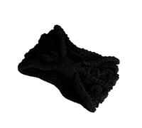 Winter Knitted Headbands Plush Head Bands Women Warm Ear Warmer Cross Knot Turban Headwear Hair Band Accessories(Color 4)